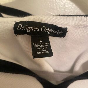 Designers Originals Monochrome Cotton Blend Top